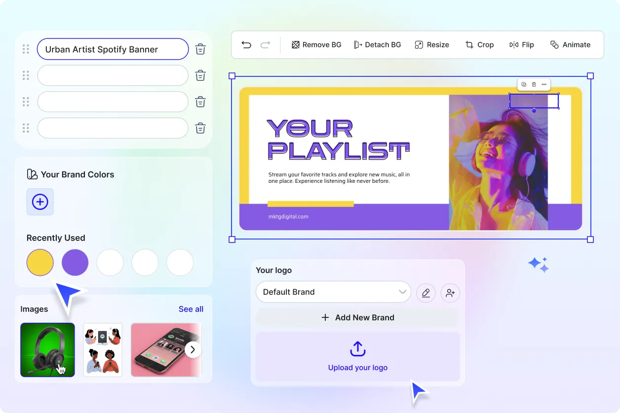 Free AI Spotify Banner Generator, Free Spotify Banner Maker Online